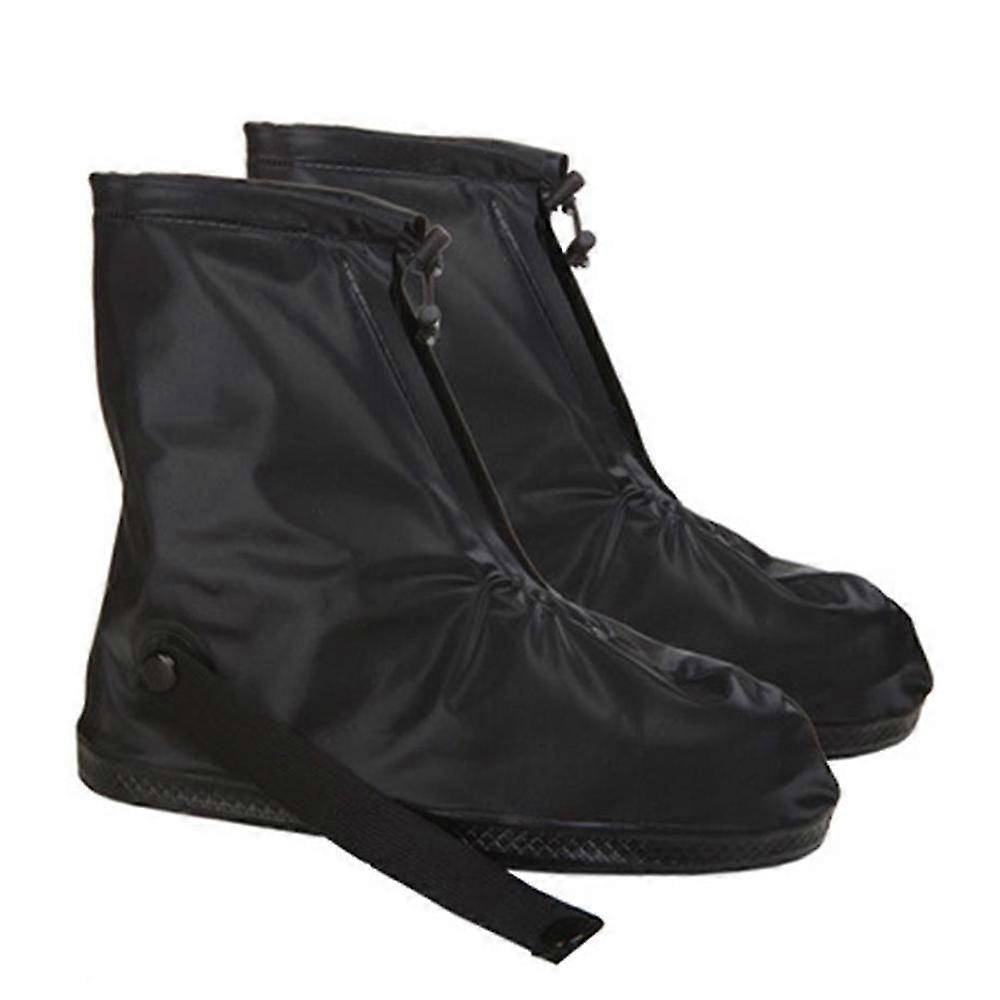 Husa de pantofi impermeala, PVC, Negru, L