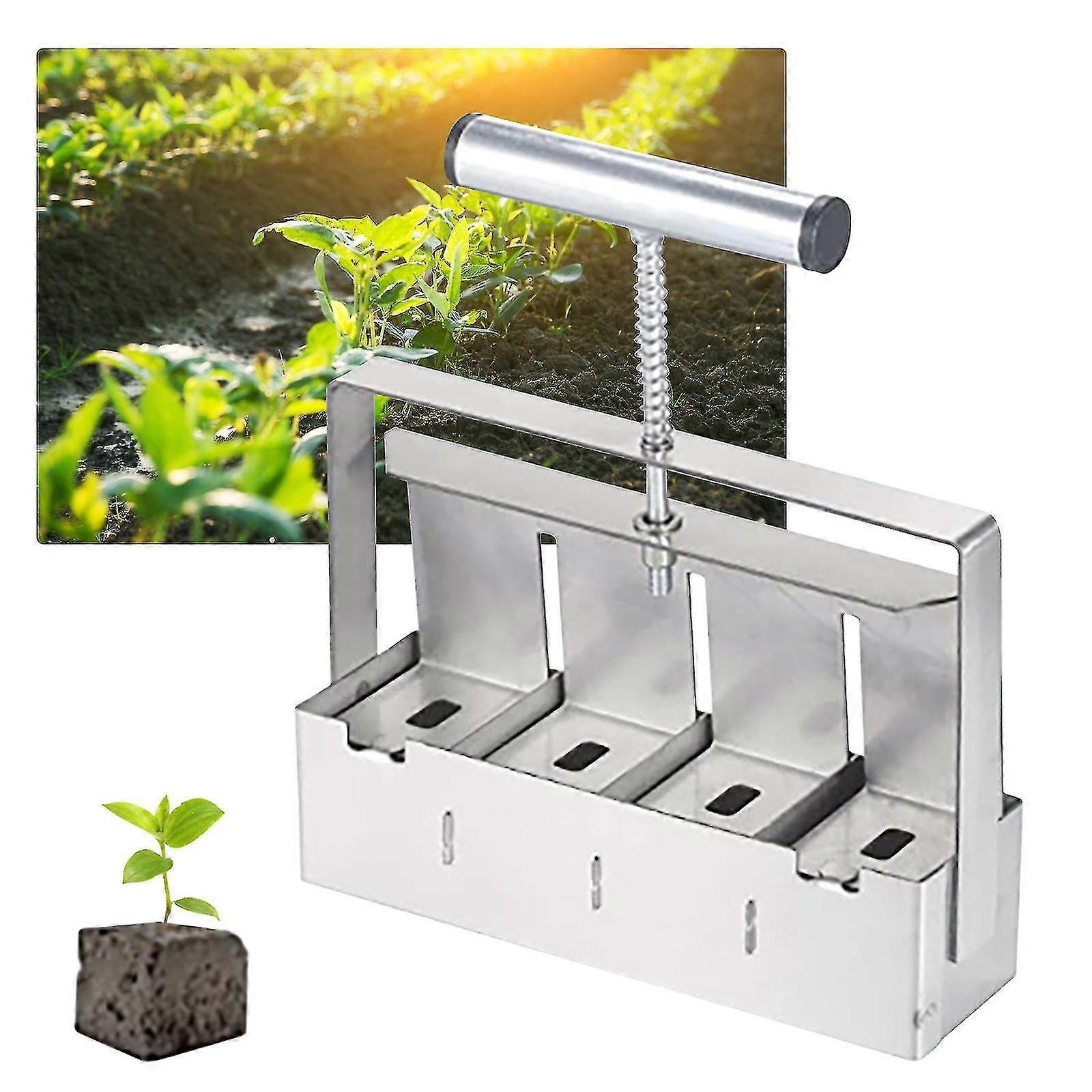 Manual Four Clod Maker Blocker Garden Tool Seed Sowing Tool Flower Planting Tool