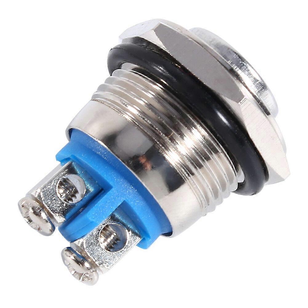 Metal Button Switch 12V 16mm For Car Engine Power Switch Momentary Self-locking Waterproof Push Button Electric Circuits