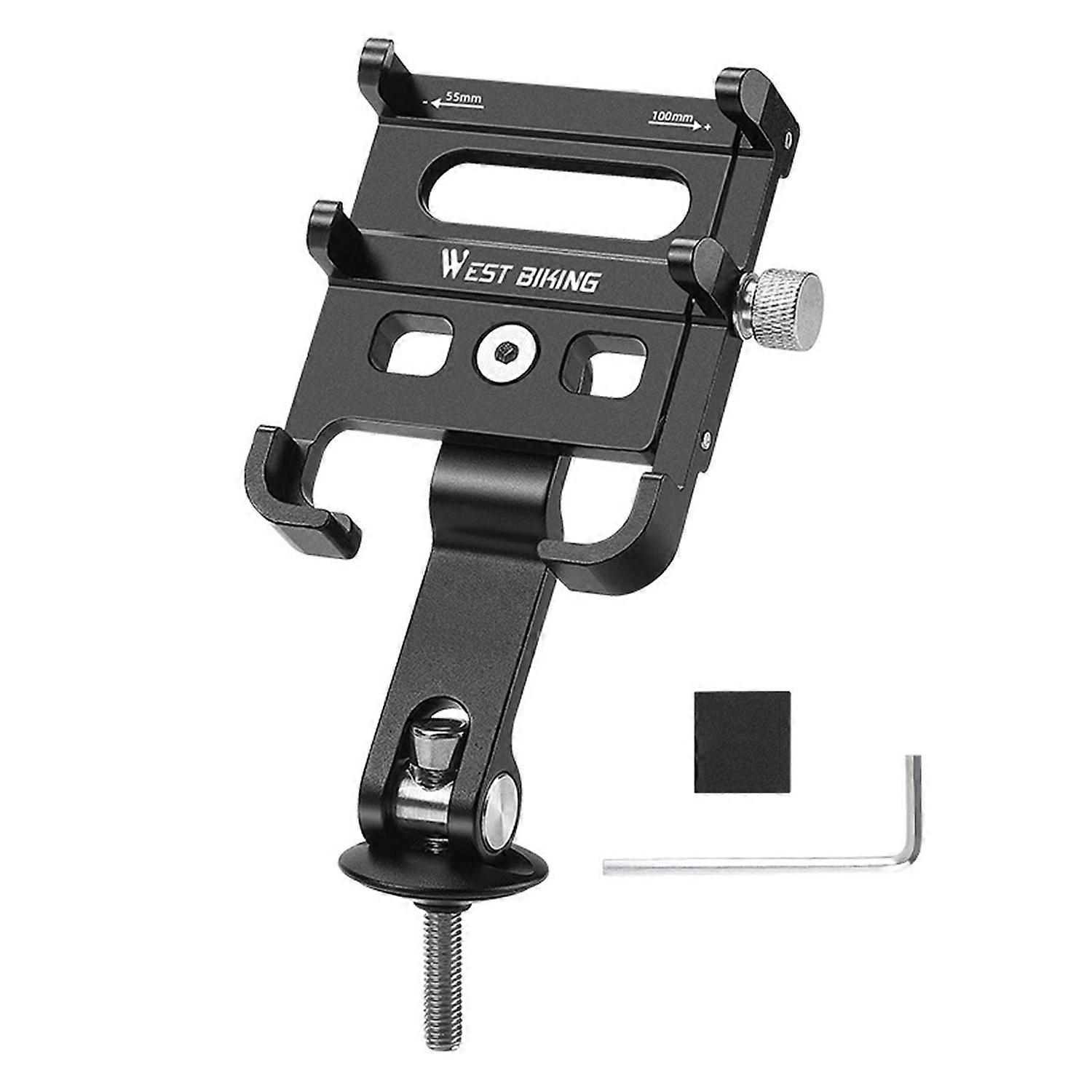 Aluminum Alloy Phone Holder Anti-Shake High Stability Simple Installation Universal Motorcycle Bike