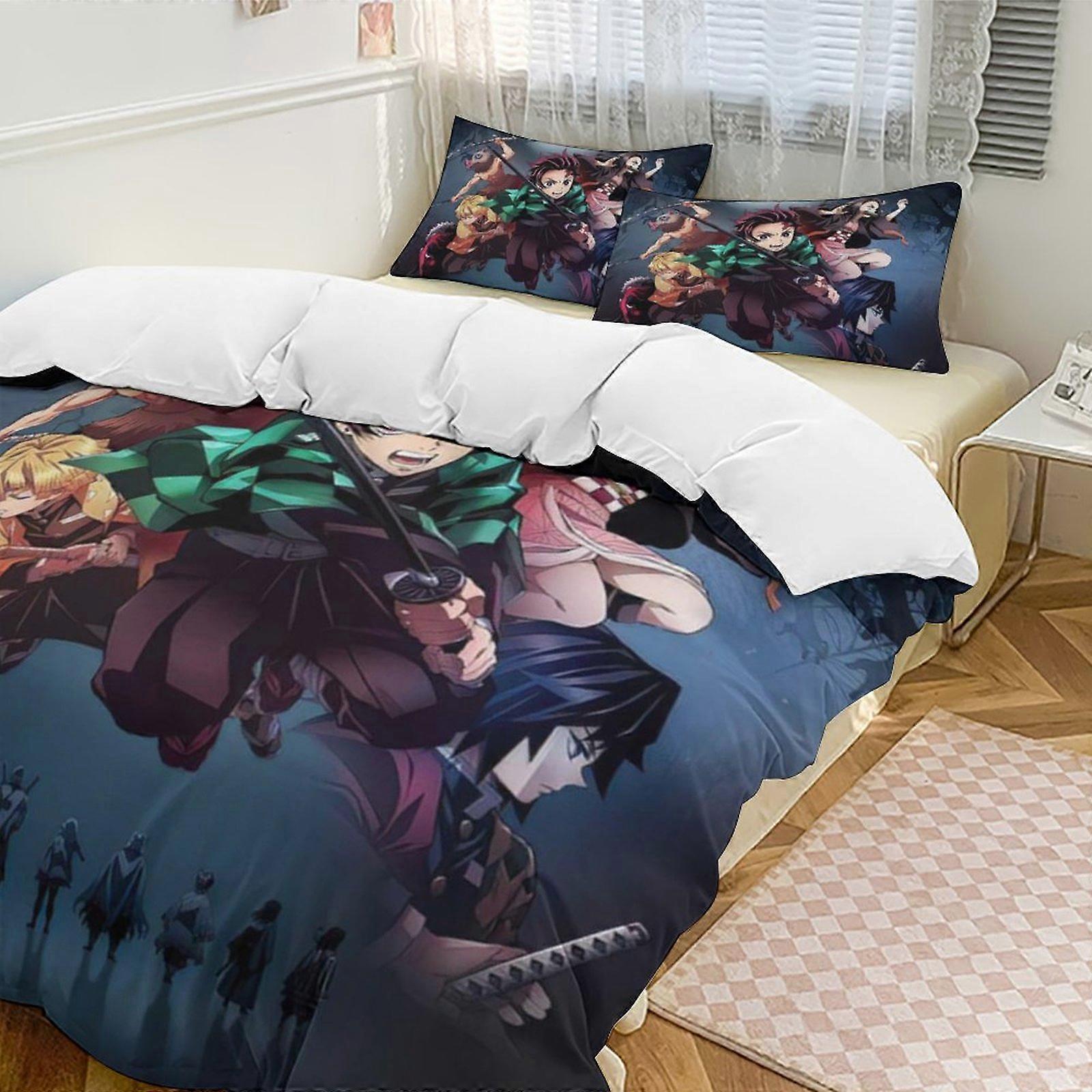 v607 Demon Blade 3-Piece Twin Bed Set Fade-Resistant Microfiber io607