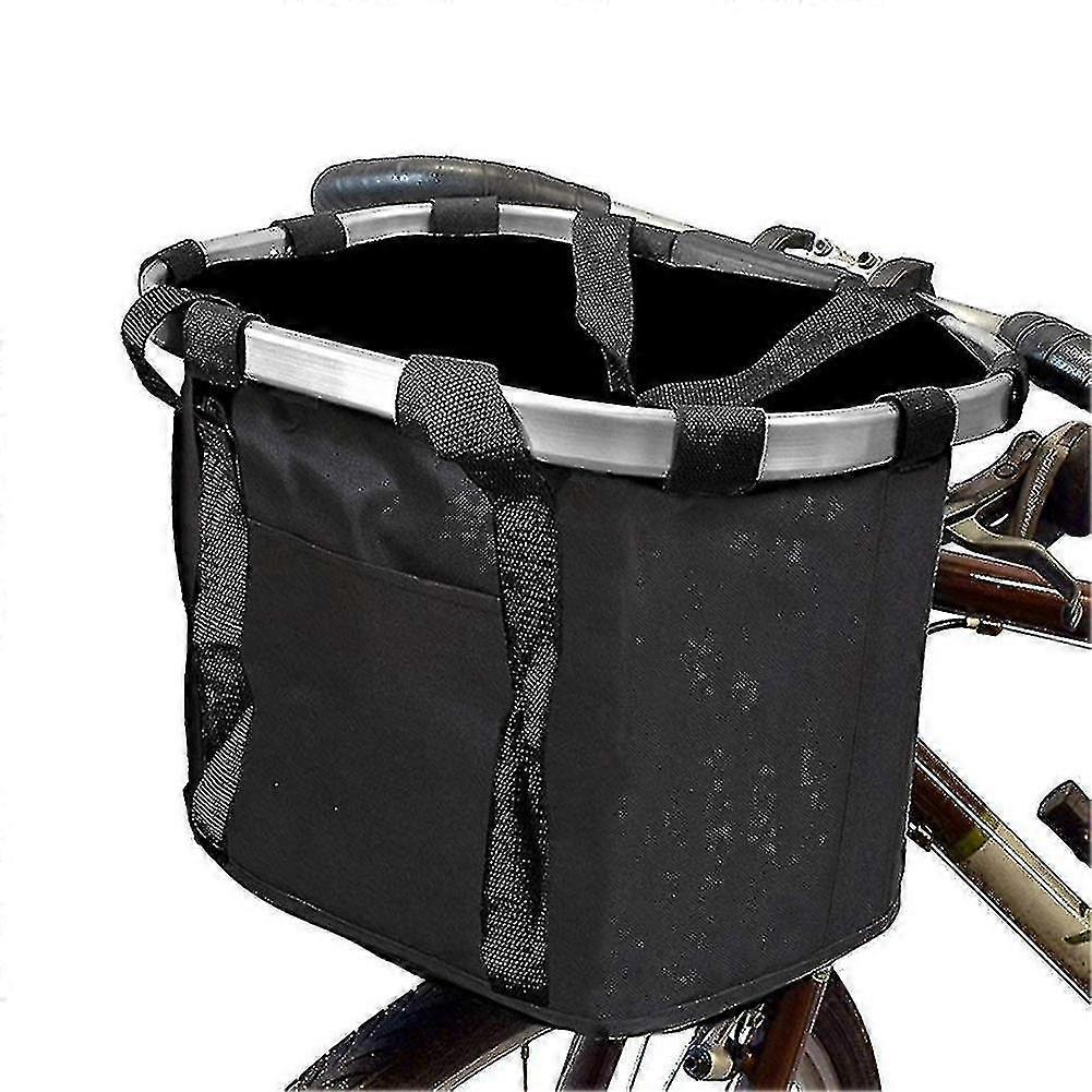 De fietsmand is afneembaar en opvouwbaar frame