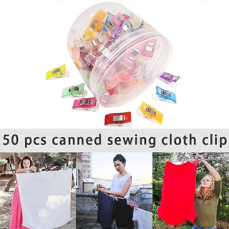 50pcs Sewing Clips for Fabric Mini Quilting Tools Small Clips Binding Craft Clips Assorted Random