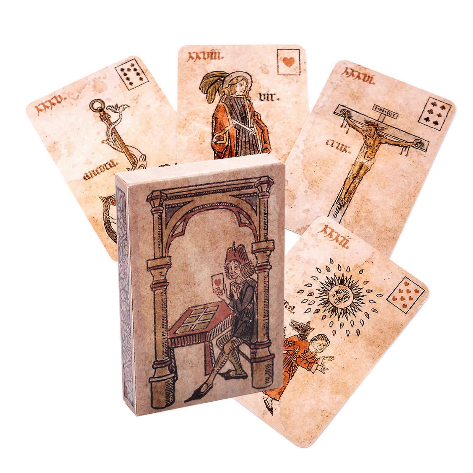 Silson Lenormand Tarot Cards Divination Deck Entertainment Party Board Game English Version Birthday Gift Support Drop Shipping