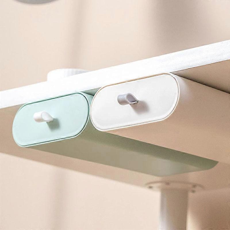 Under Desk Drawer Organizer Storage Paste Drawer-Type Self-Adhesive Storage For Home Office