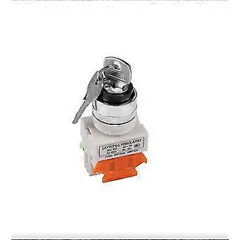 Shoplice Schlüsselschalter – 2 Positionen, 22 Mm Einbauloch, LAY37-11Y/21, Mit 2 Schlüsseln, 220 V / 5 A