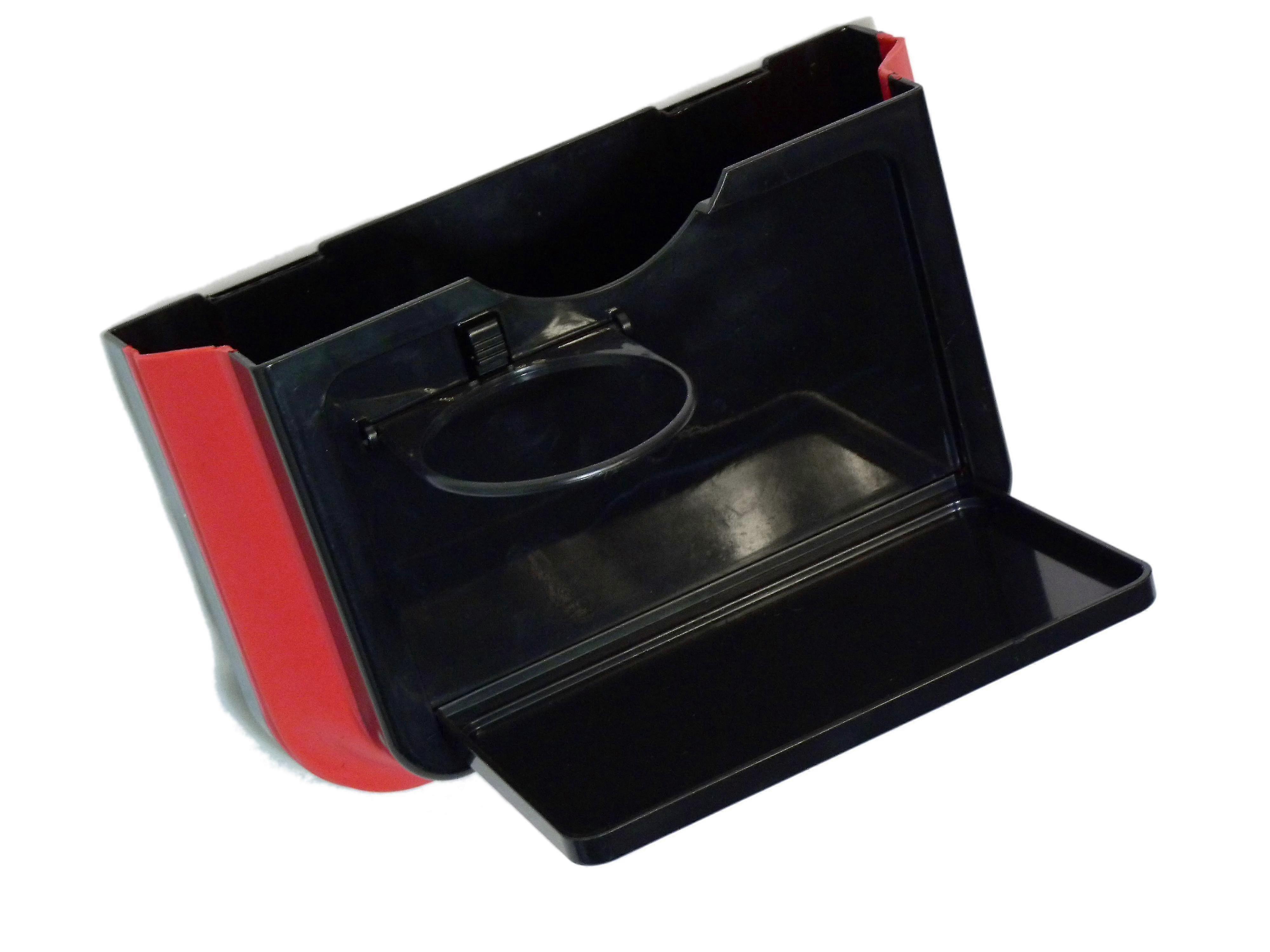 Foldable Pop-out Car Pocket With Folding Tray And Cup Holder