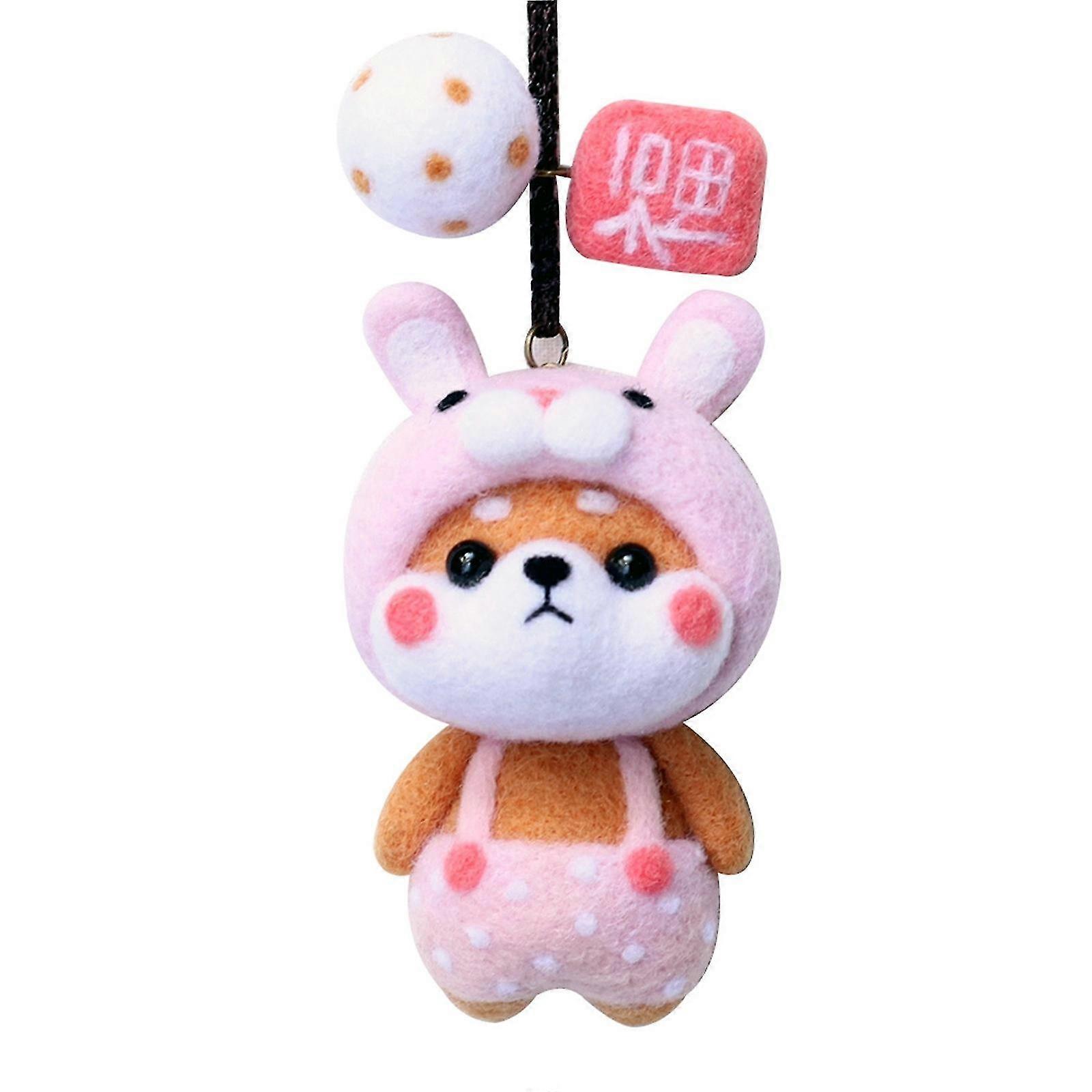 Cute Pattern Handmade Diy Poke Wool Felts Material Production Package