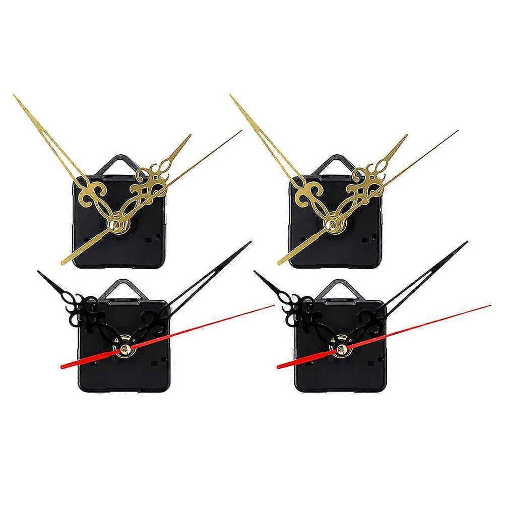 4pcs Mute Clock Movement Clock Parts Clock Mechanism Parts Without Battery