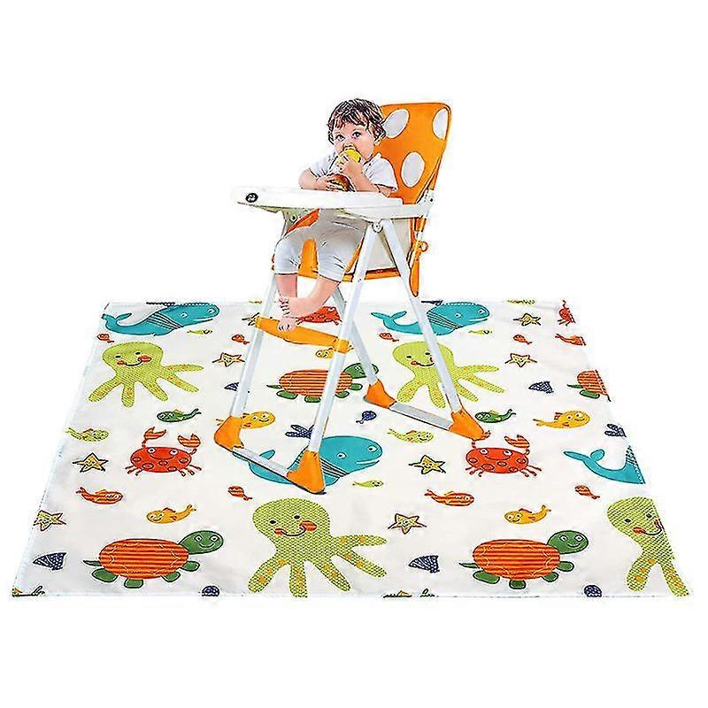 Waterproof Floor Splash Pad Under High Chair High Chair/lower Foot