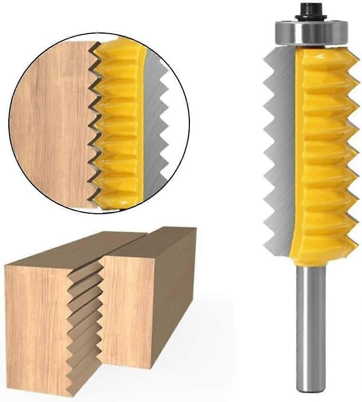 8mm Shank Finger Joint Glue Milling Cutter Raised Panel V Joint Router Bits For Wood Tenon Woodwork