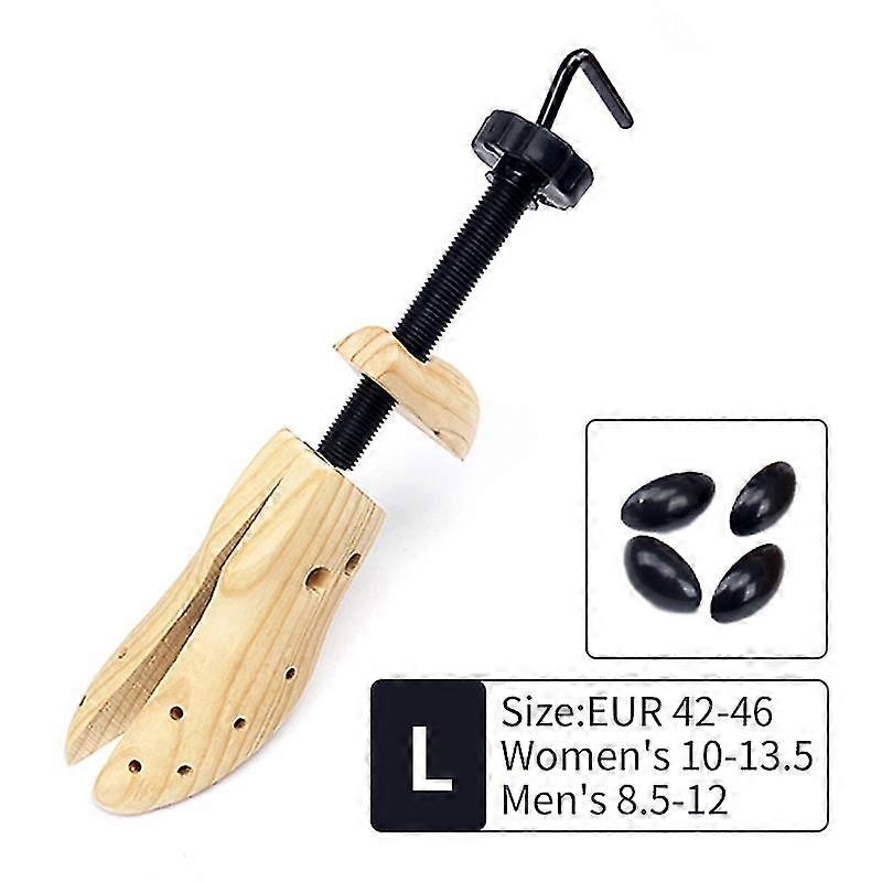 Men and Women's Professional Adjustable Wooden Shoe Stretcher Expander (Size L 42-46)-rx