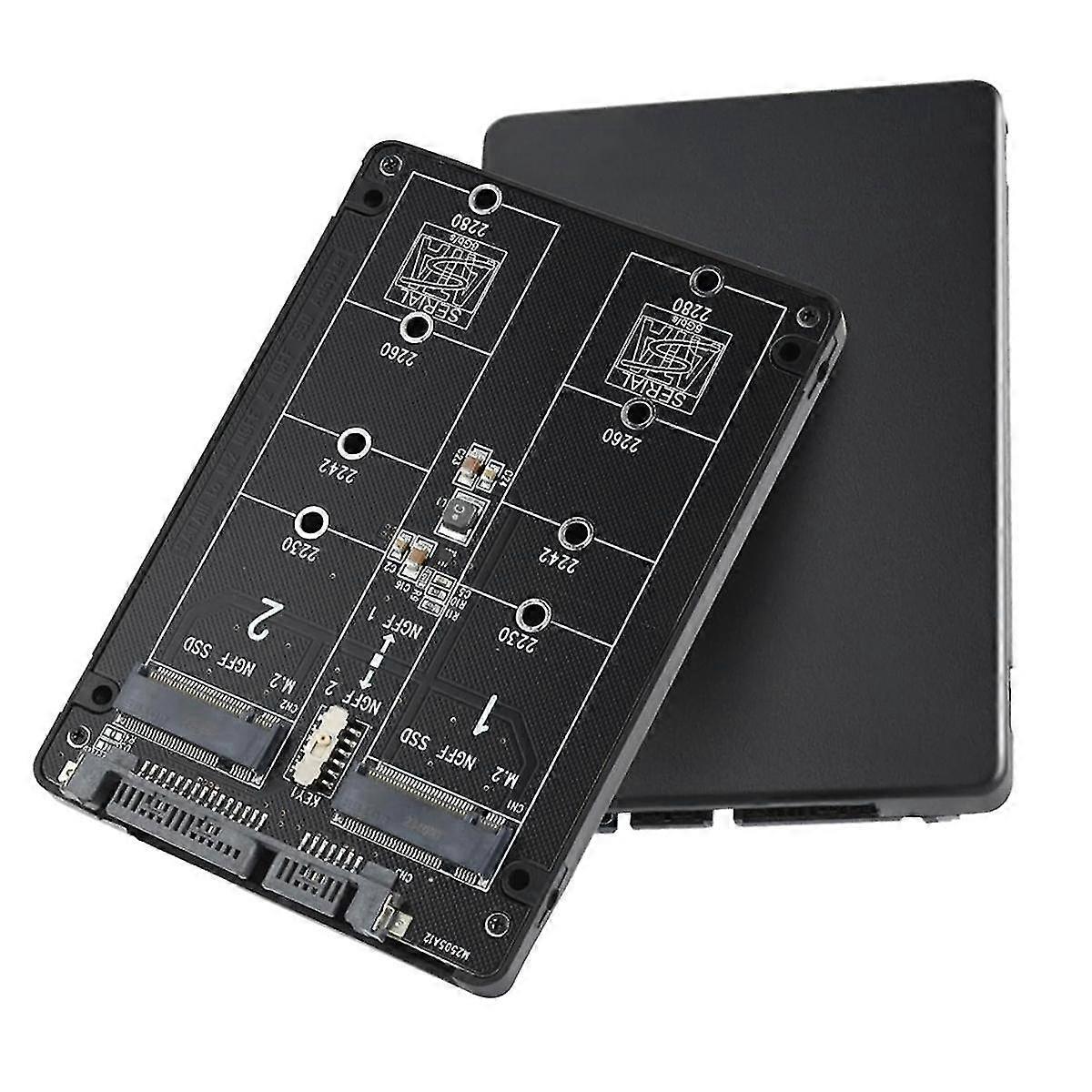M.2 Sata (ngff) To Sata 3.0 Adapter Card Dual Ngff B Key/ Key M.2 Ngff To 2.5inch Sata Iii Converter Adapter