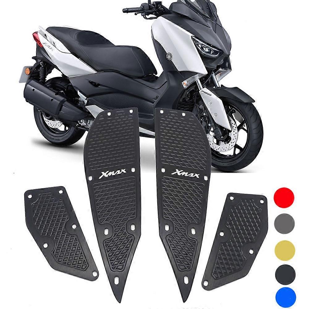 Repose-Pieds Passager Moto Pour Yamaha XMAX 125/250/300/400 - Paire En Alliage CNC Rouge - Antidérapant - 3