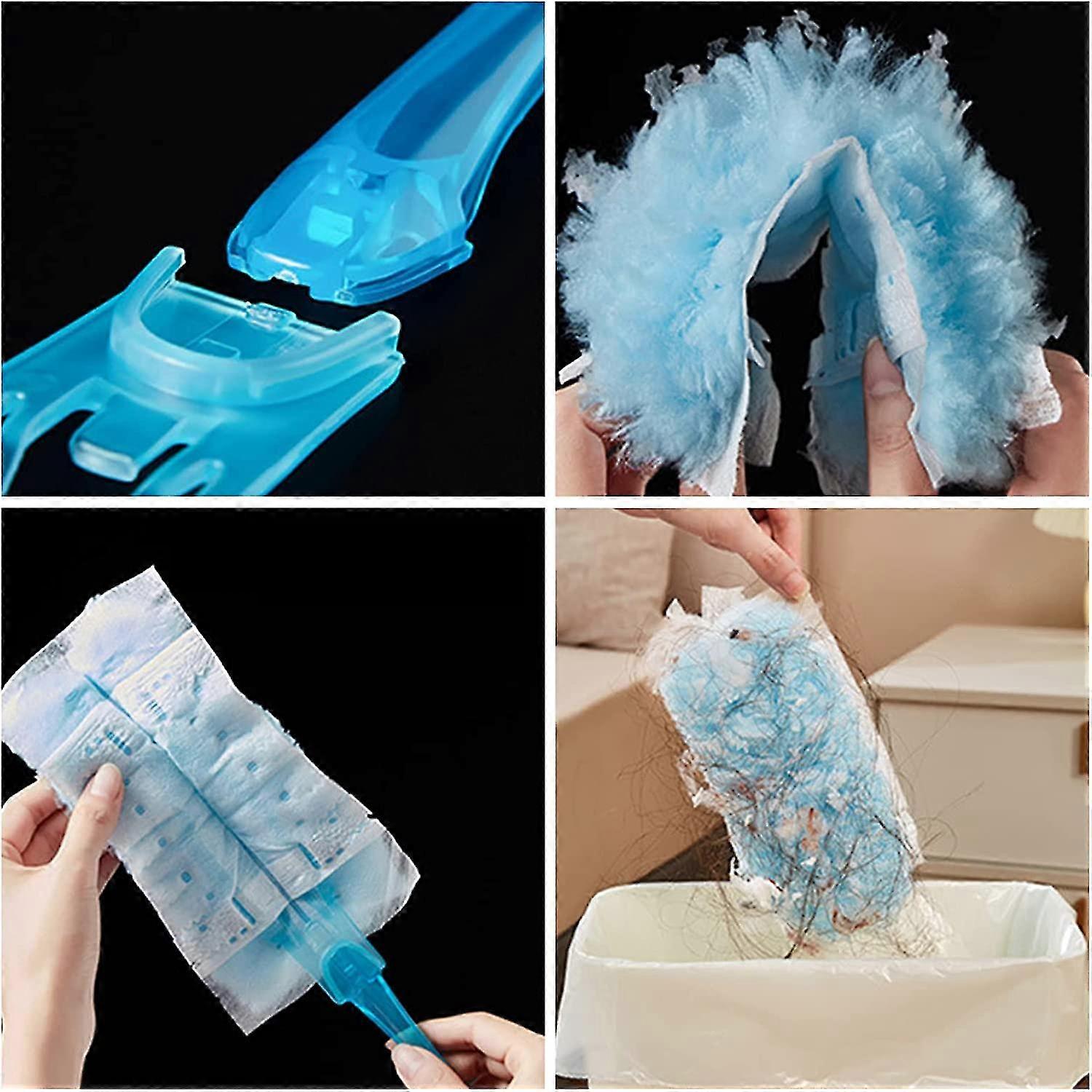 10PCS Fluffy Duster Refills Flash Dust Magnet Disposable Duster Heads Microfiber - Foto 5