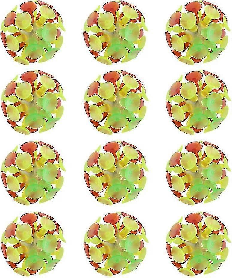 12 件吸盘球玩具亲子互动吸盘球儿童玩具派对玩具儿童