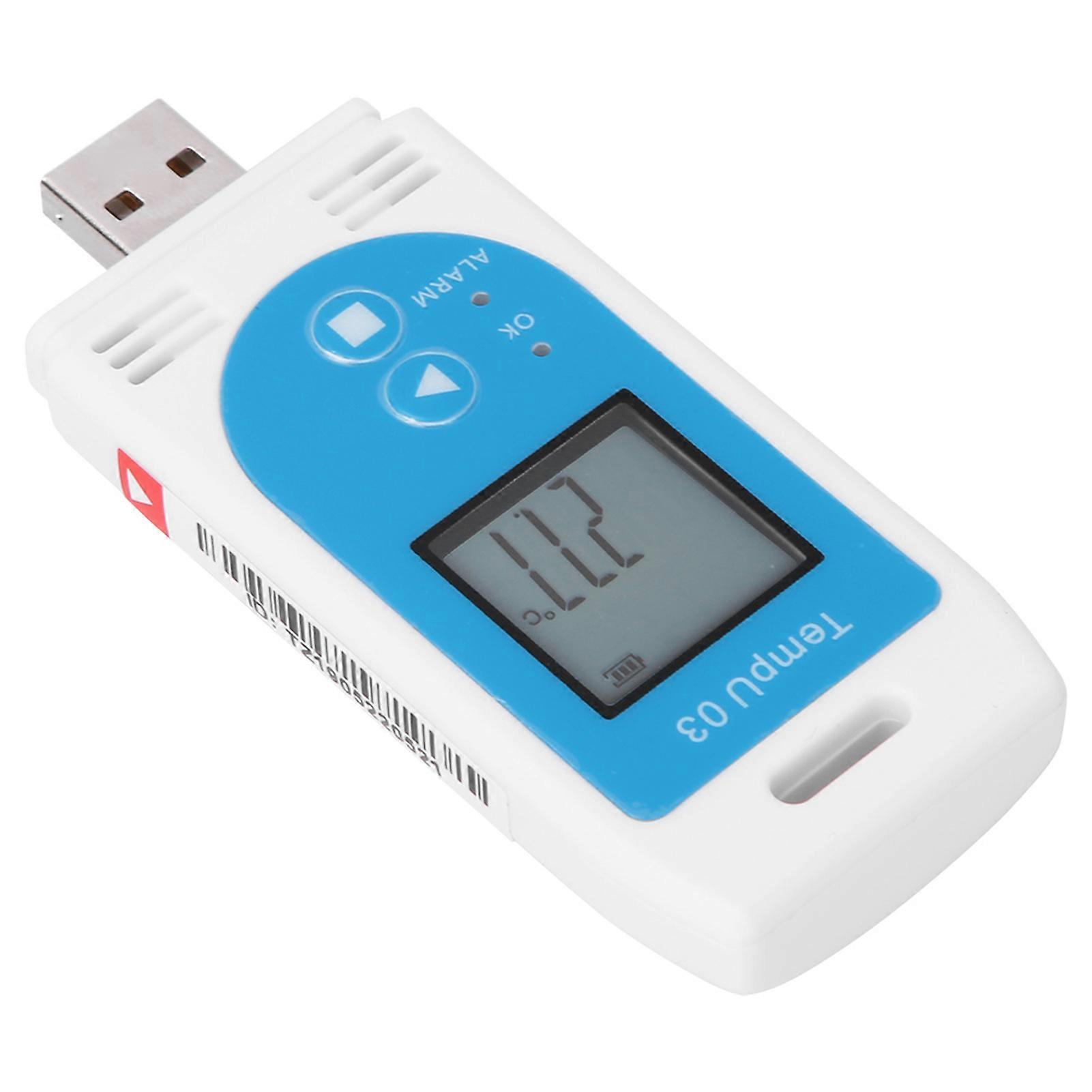 USB Temperature and Humidity Data Logger LCD Display PDF Recorder