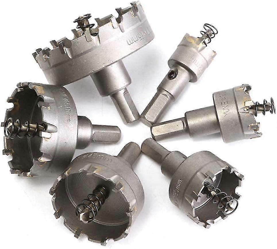 مجموعات ومجموعات منشار الثقب ، 6 قطع مجموعة منشار الثقب مجموعات Hss كربيد تلميح Tct مثقاب لأداة قطع سبائك 22-65 مم
