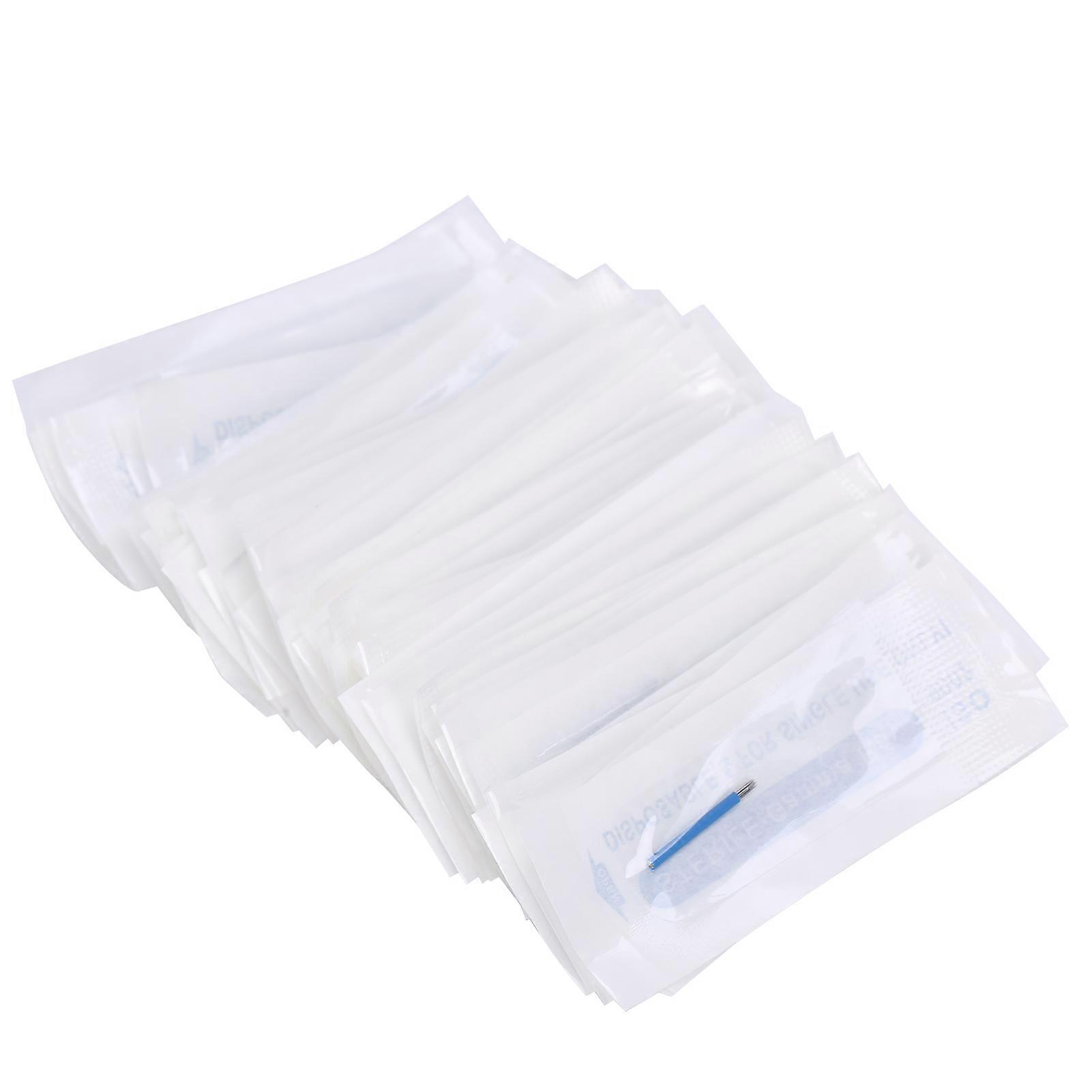 Stainless Steel 50pcs Microblading Needles for Eyebrow Tattoos 9RS Shader New