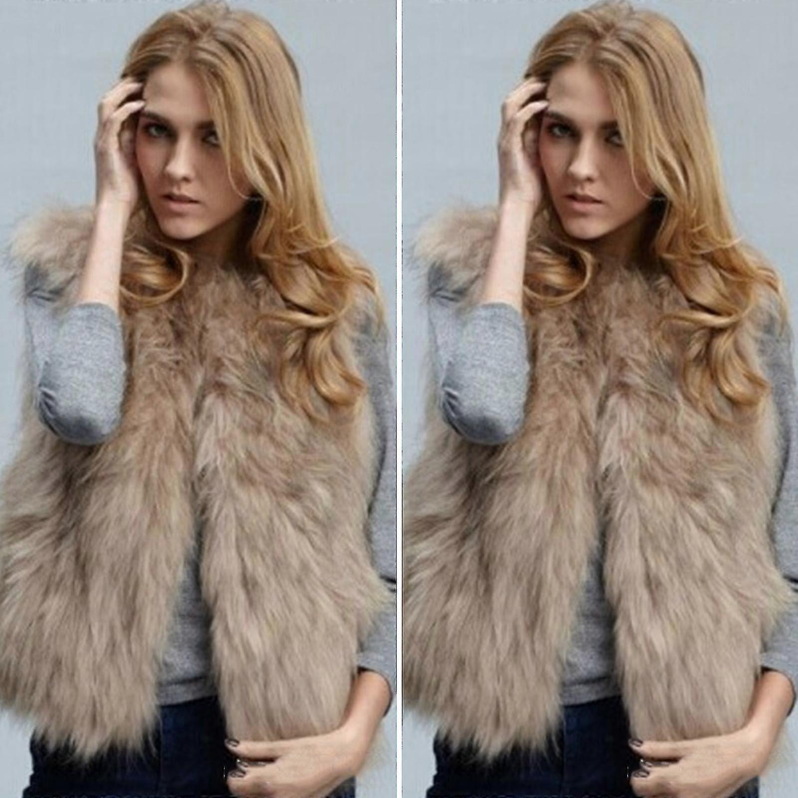 Hmwy-Mujer Chaqueta Chaleco Chaleco Chaleco Abrigo Cálido