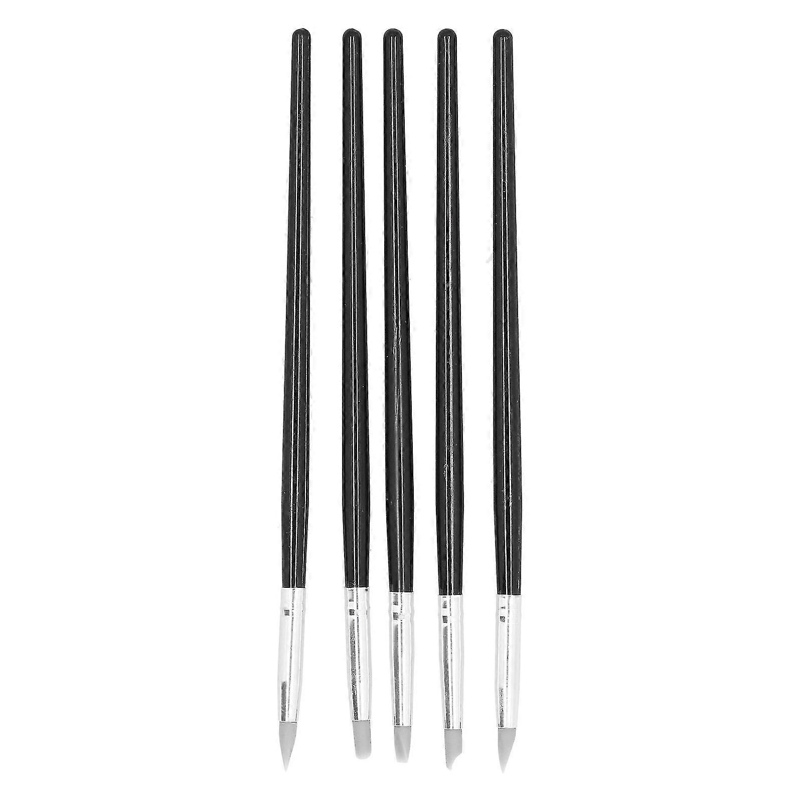 Black Portable Silicone Clay Sculpting Tool Set