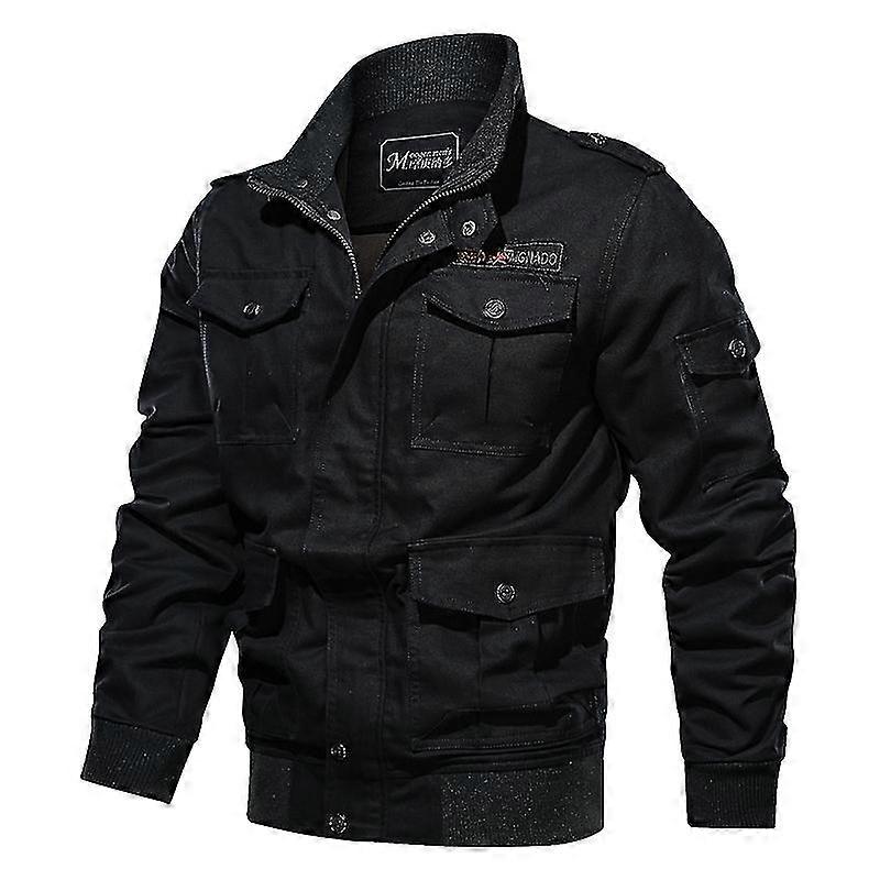 Men's Casual Multi-pocket Cotton Jackets Military Style-XT