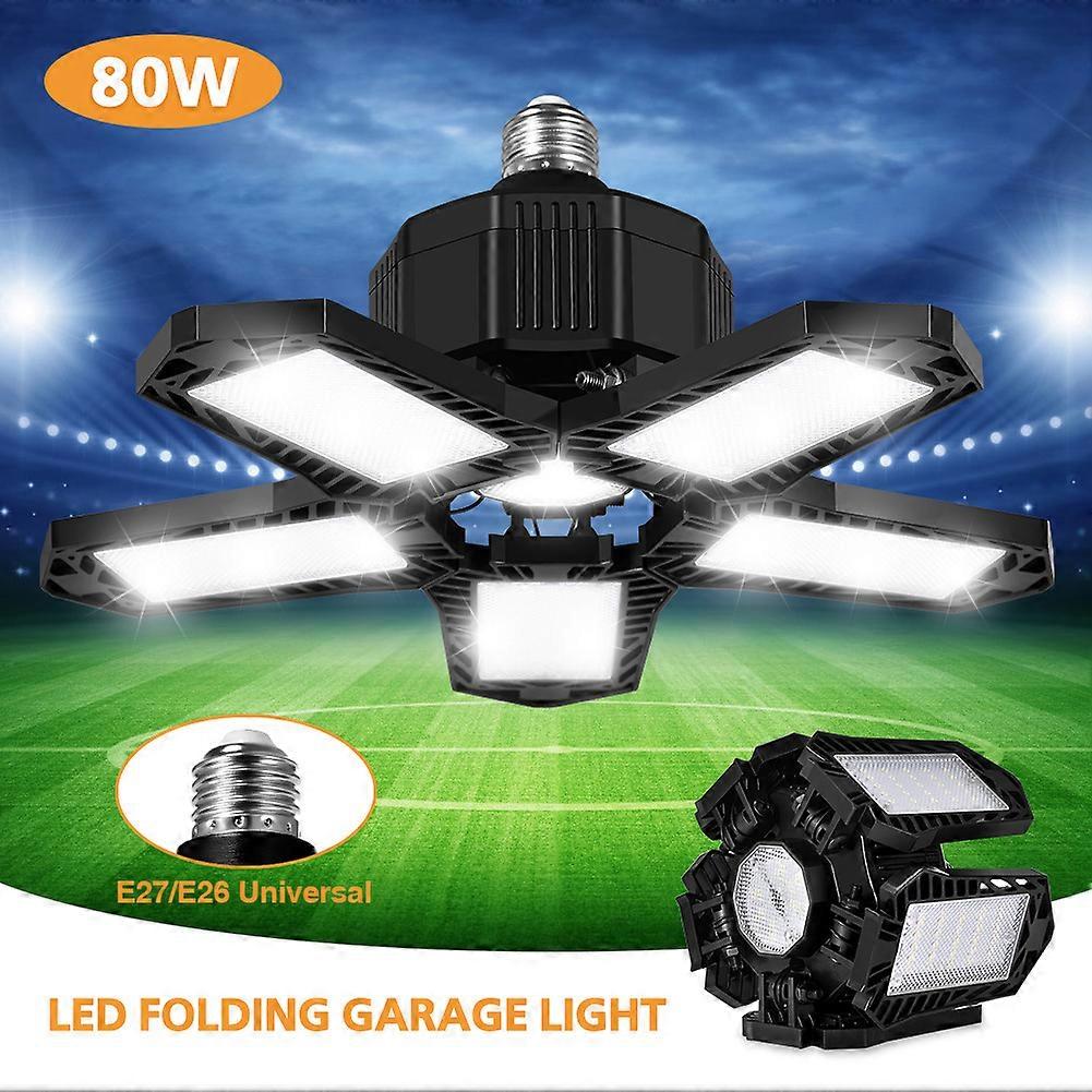2 Pack LED Garage Light,80W Ultra Bright Ceiling Lights