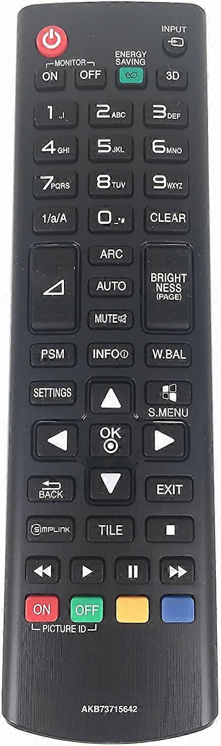 AKB73715642 LG Remote Control for LG LED TV 42WL30MS-D 47WL30MS-D 55WL30MS-D 60WL30MS-D IP338
