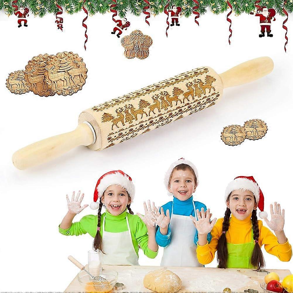 Rolling Pin Rolling Pin, Rolling Pin Pattern Rolling Pin, Wood Stamping Roller
