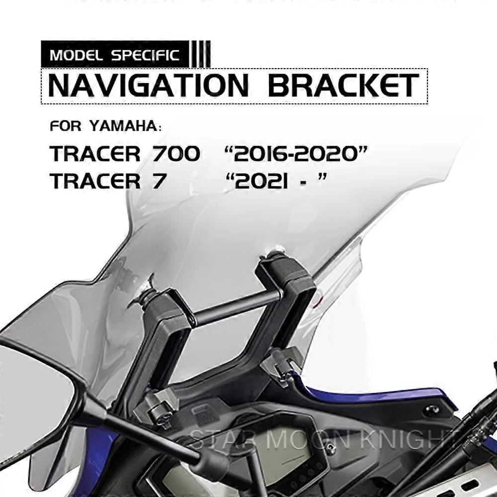 Motorcycle Windshield Stand Holder Phone Mobile Phone GPS Navigation Plate Bracket For YAMAHA Tracer 700 Tracer 7 GT 2016 - 2022
