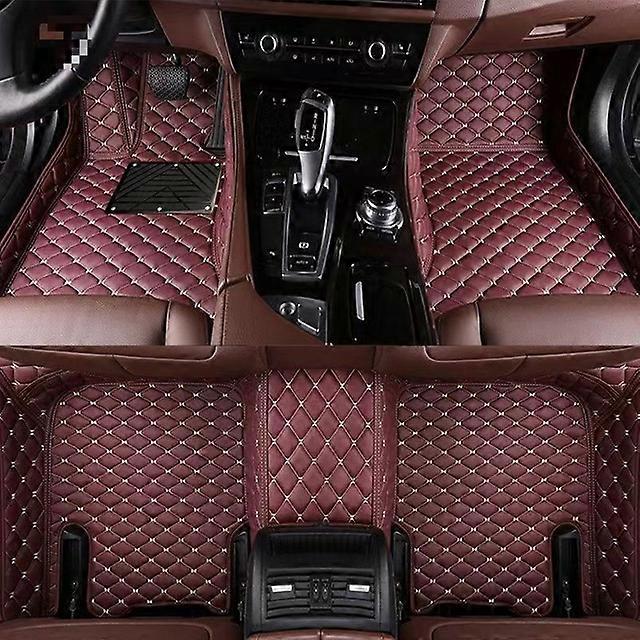 PU Leather customized Car Floor Mats for Peugeot 206 2004-2008 207 207 CC 301 2012-2019 607 Interior Carpet Accessories InteriorMotor Vehicle Carpet &