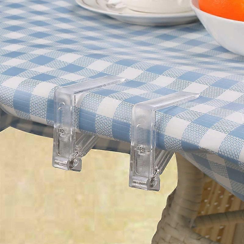 12 pcs Clear Plastic Tablecloth Clips Table Cover Clamp Tablecloth Holders