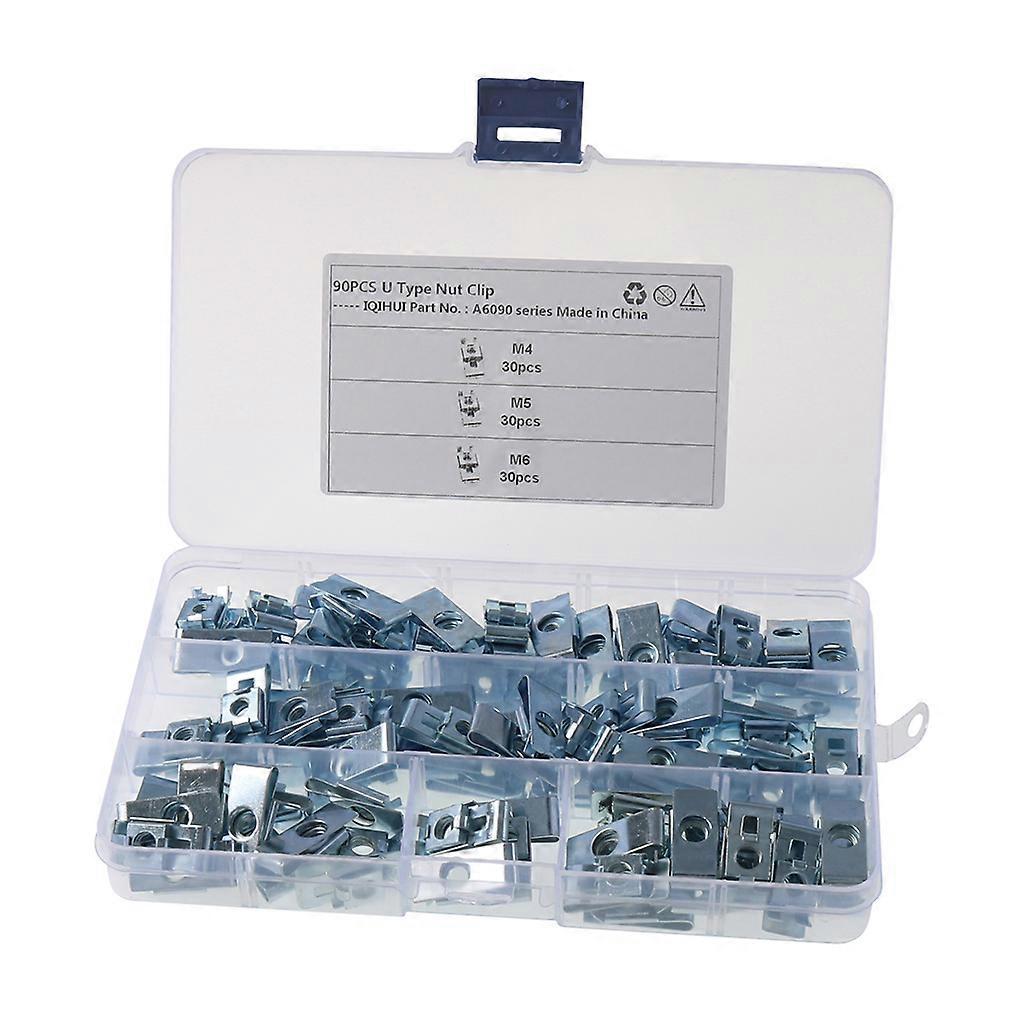M4/M5/M6 U Sliding Nuts Car Body Fasteners Clips Speed Fastener Assorted Kits