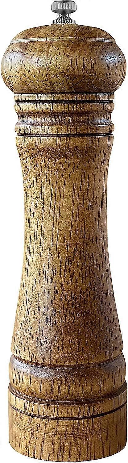 Cookware Creative Pepper Mill,kitchen Pepper Mill Solid Wood Body with Adjustable Grinder