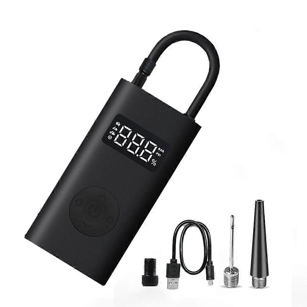 Portable Air Compressor 1S-Car Tire Inflator Electric Bike Pump,Mini Portable Air Compressor Digital LED Lamp,2000mAh Type-C Charge 150PSI for Bicycle