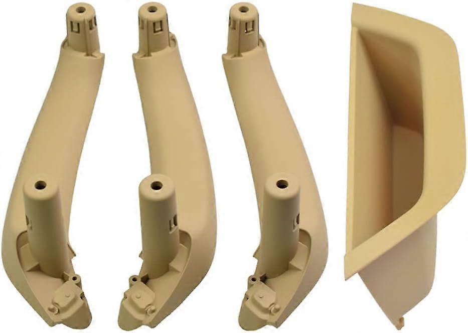 LHD 4PCS Interior Door Handle Side Inner Door Window Switch Armrest Panel Left Right Interior Pull Handle Trim Panel Cover for B-MW X3 F25 X4 F26 2011