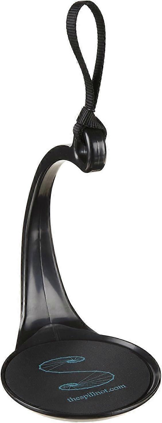 Splash proof cup, gravity proof learning cup, can easily carry hot and cold drinks at home, black belt handle and glass base