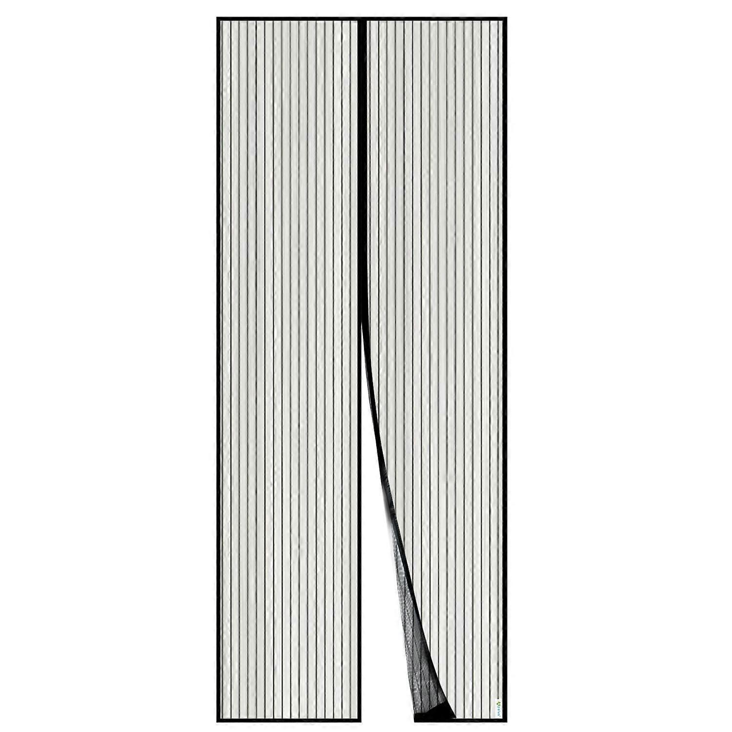 Magnetic Mosquito Net for Door, Mesh Curtain, Automatic Closing, Keeps Fresh Air in (100*220cm, Black)