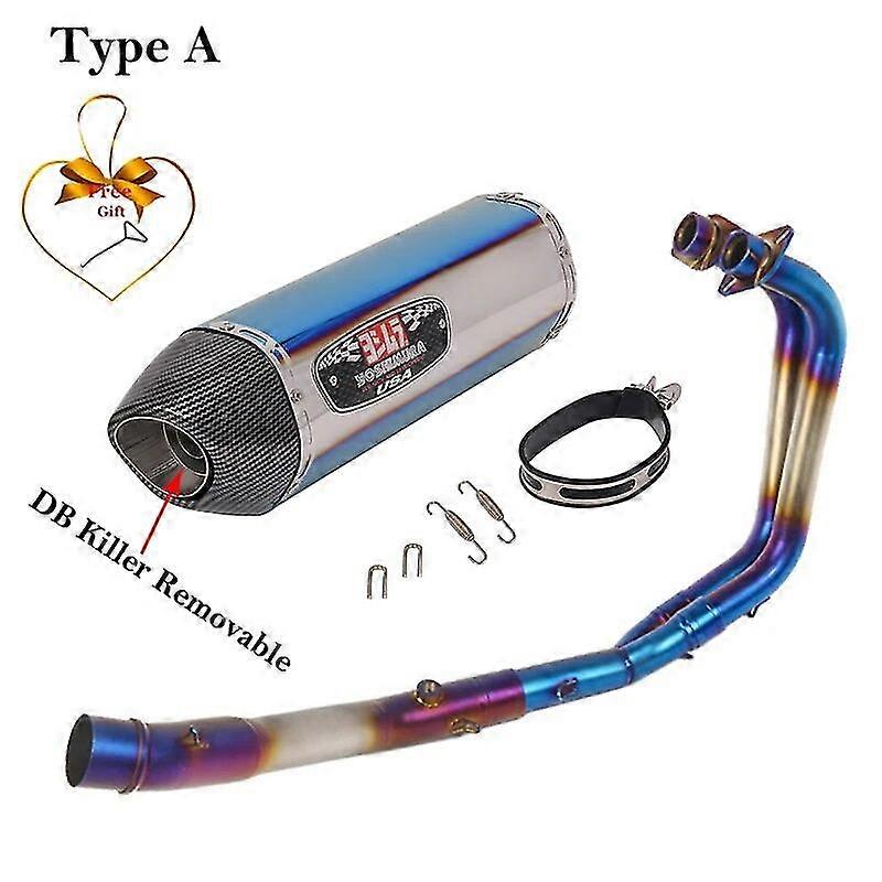 Exquisite exhaust pipeFull System For Yamaha YZF R25 R3 MT-03 Motorcycle Exhaust Escape Silencer Modified Front Middle Link Pipe Muffler DB Killer