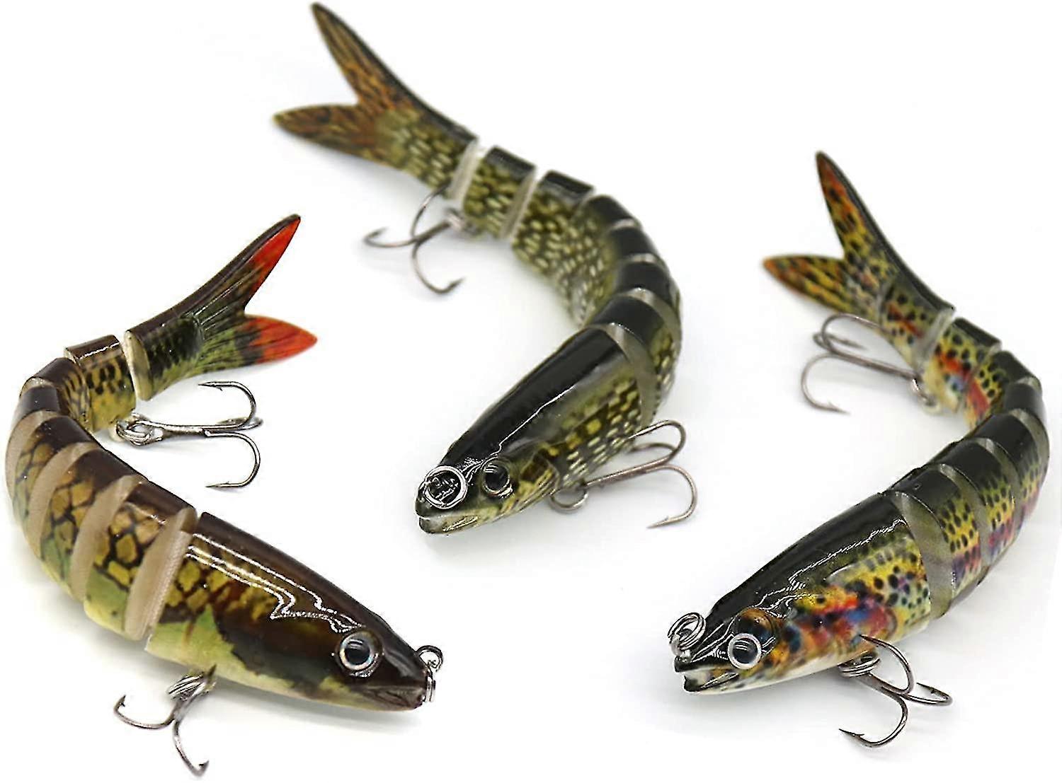 16 PCS Multi-Jointed Fishing Lure Set - 8 Segment Swimbait Wobblers For Bass & Trout 8 thumbnail image