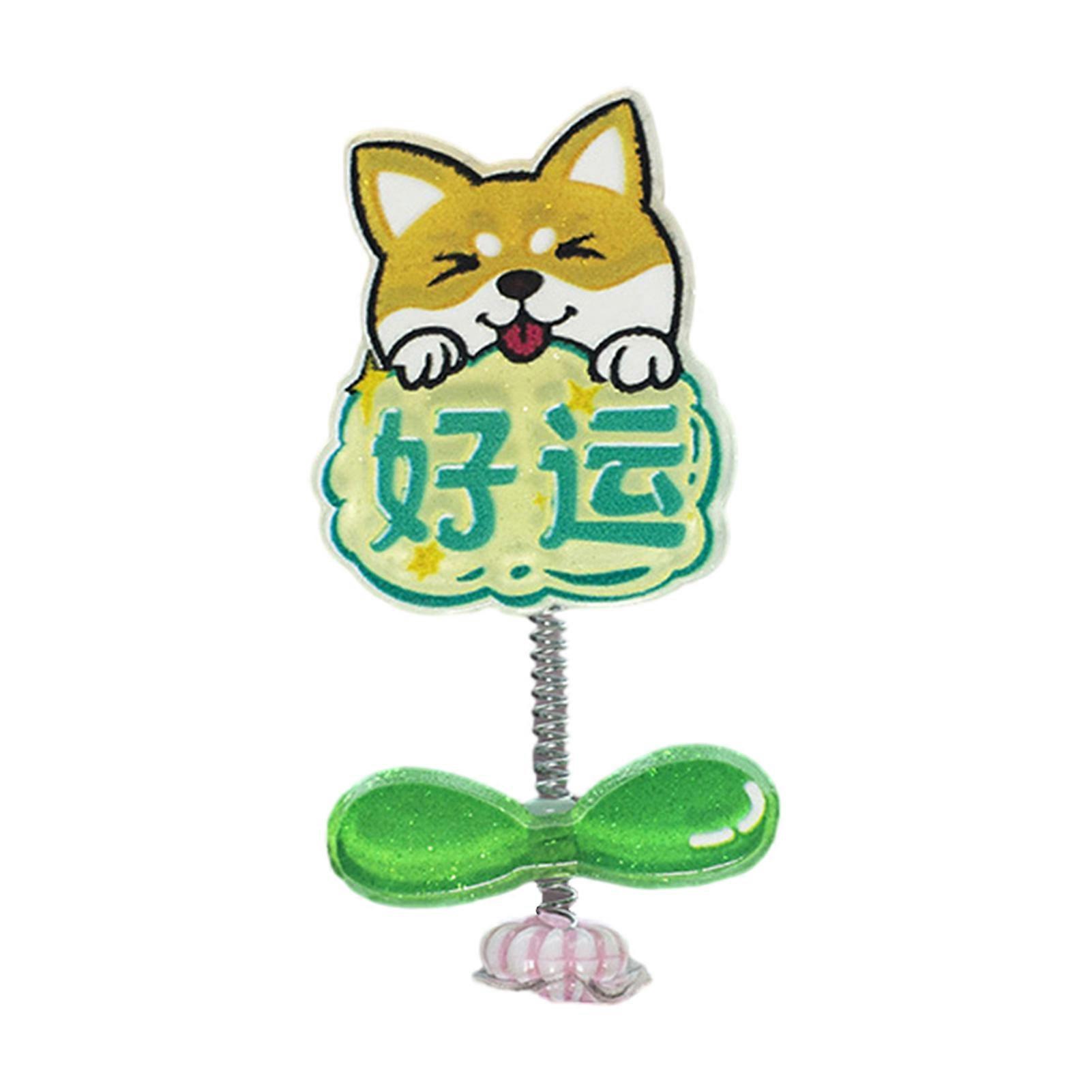 Blessing Text Car Window Ornament Durable Sticky Stable Base Adorable Stylish Dashboard Decoration Ornament xi
