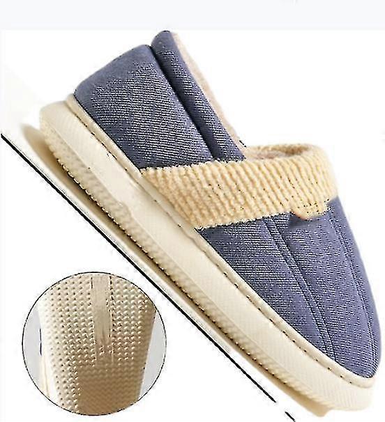 冬の新しい綿のスリッパ 女性用ホーム滑り止め 厚いソール 綿の靴 ホームぬいぐるみ暖かい暖かいスリッパ