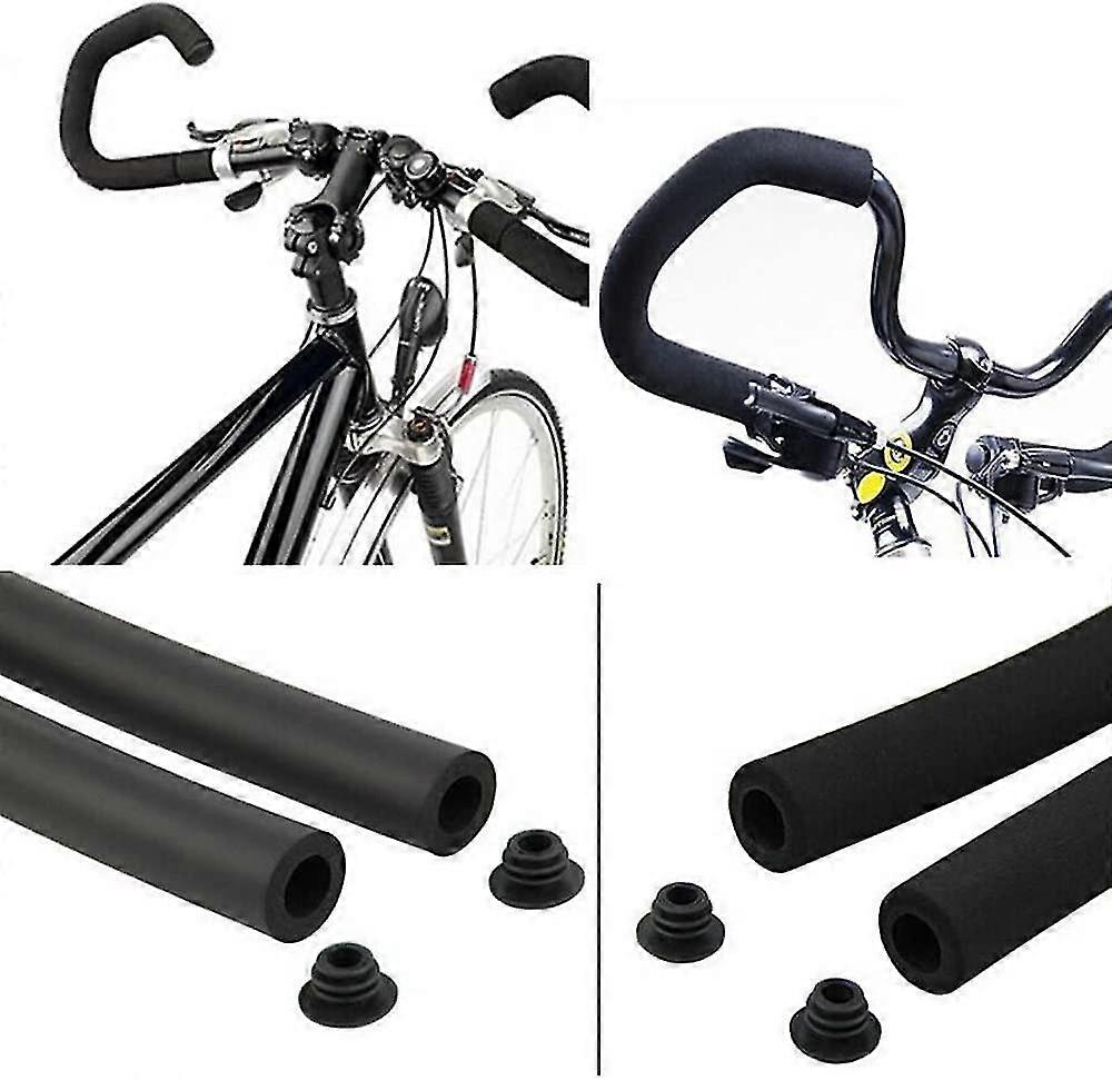 2 Pack Bicycle Handlebar Sponge Foam Rubber Flexible Handlebar Inner ...