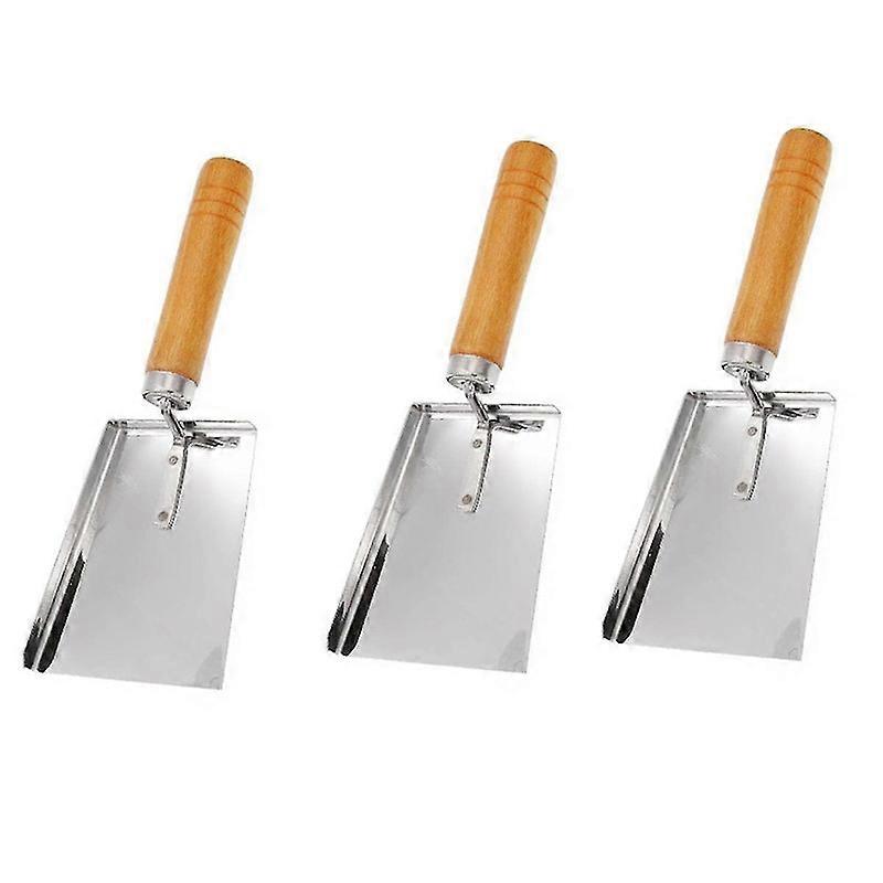 أداة تربية النحل تنظيف العسل مجرفة خلية النحل مجرفة النحل تنظيف مكشطة العسل مع حامل يد خشبي