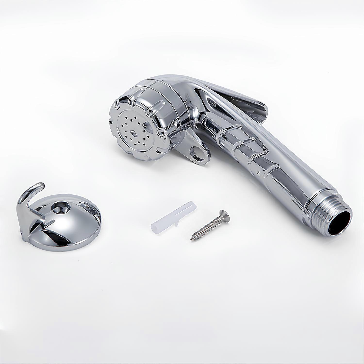 Duschkopf ABS Duschkopf 1/2'' Knopf WC Dusche Boot Dusche Chrom
