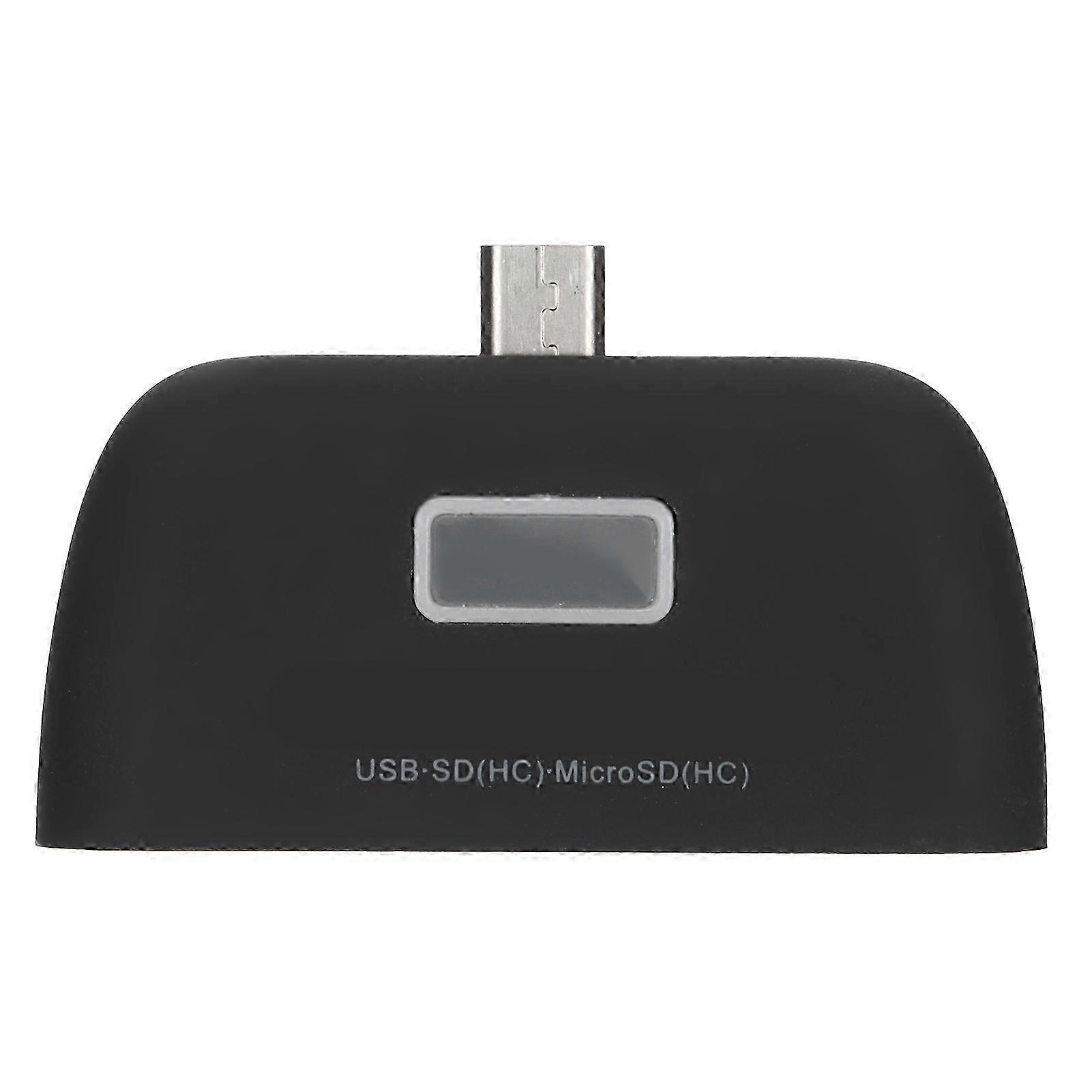 Mini Multi?function 4 In 1 Smart Reader OTG Card Reader with Micro USB Charge Port