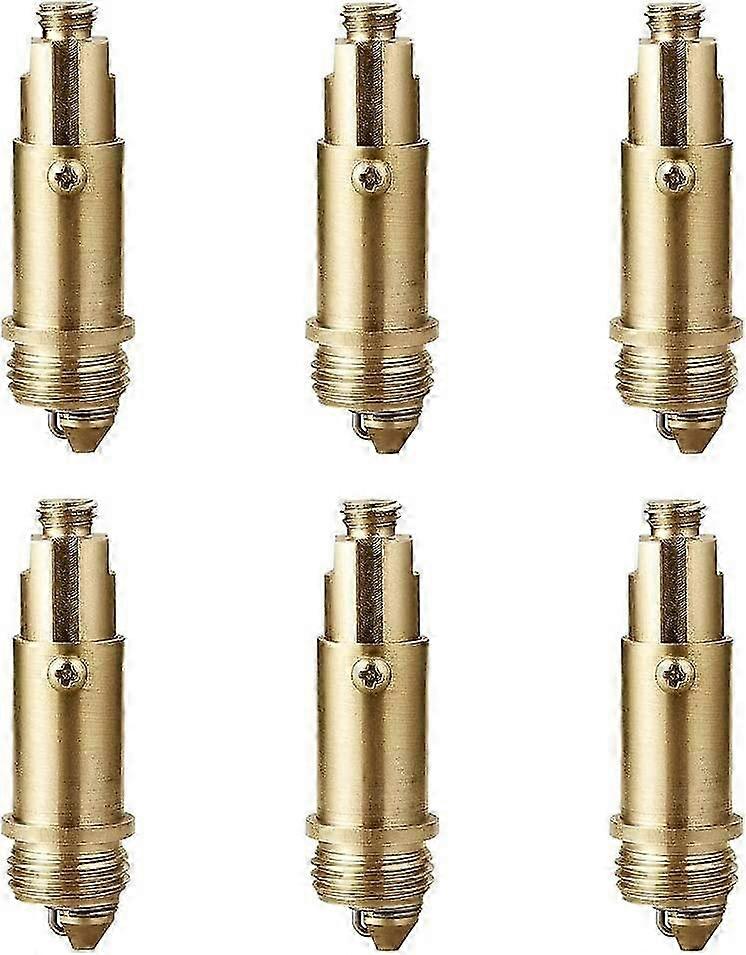 6pcs Drain Plug Bouncing Core -Pop-Up Basin Brass Spring Bolt