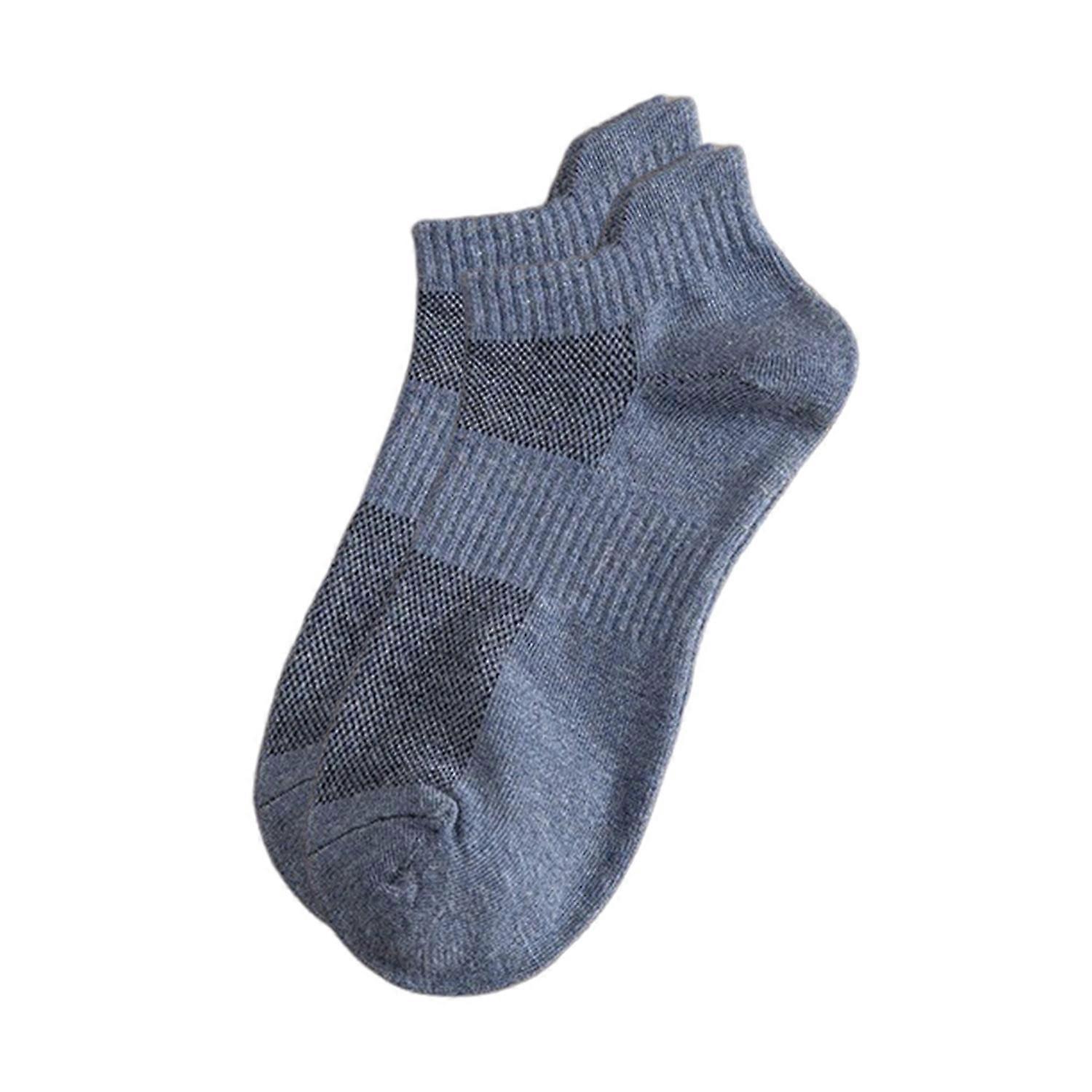1 Pair Men Socks Short Cut Low-tube Solid Color Thin Soft Breathable Sweat Absorption No Odor