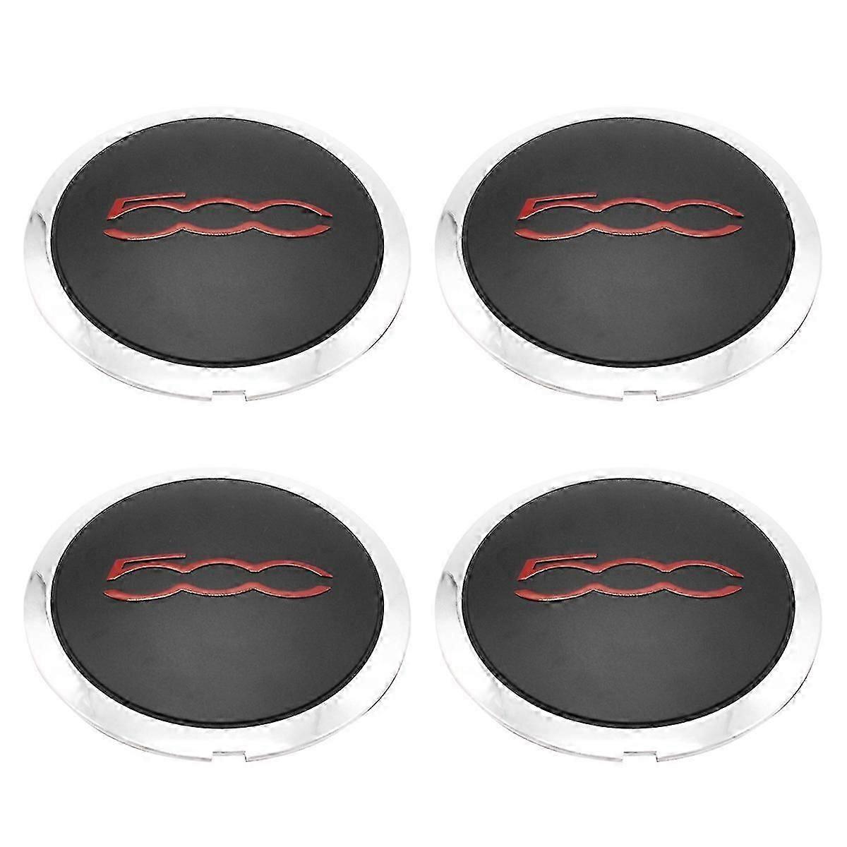4 Stück 133mm Radkappe passend für Räder Nabendeckel Set 68078419AC 68078421AC Staubschutzkappe 51884863 Rot