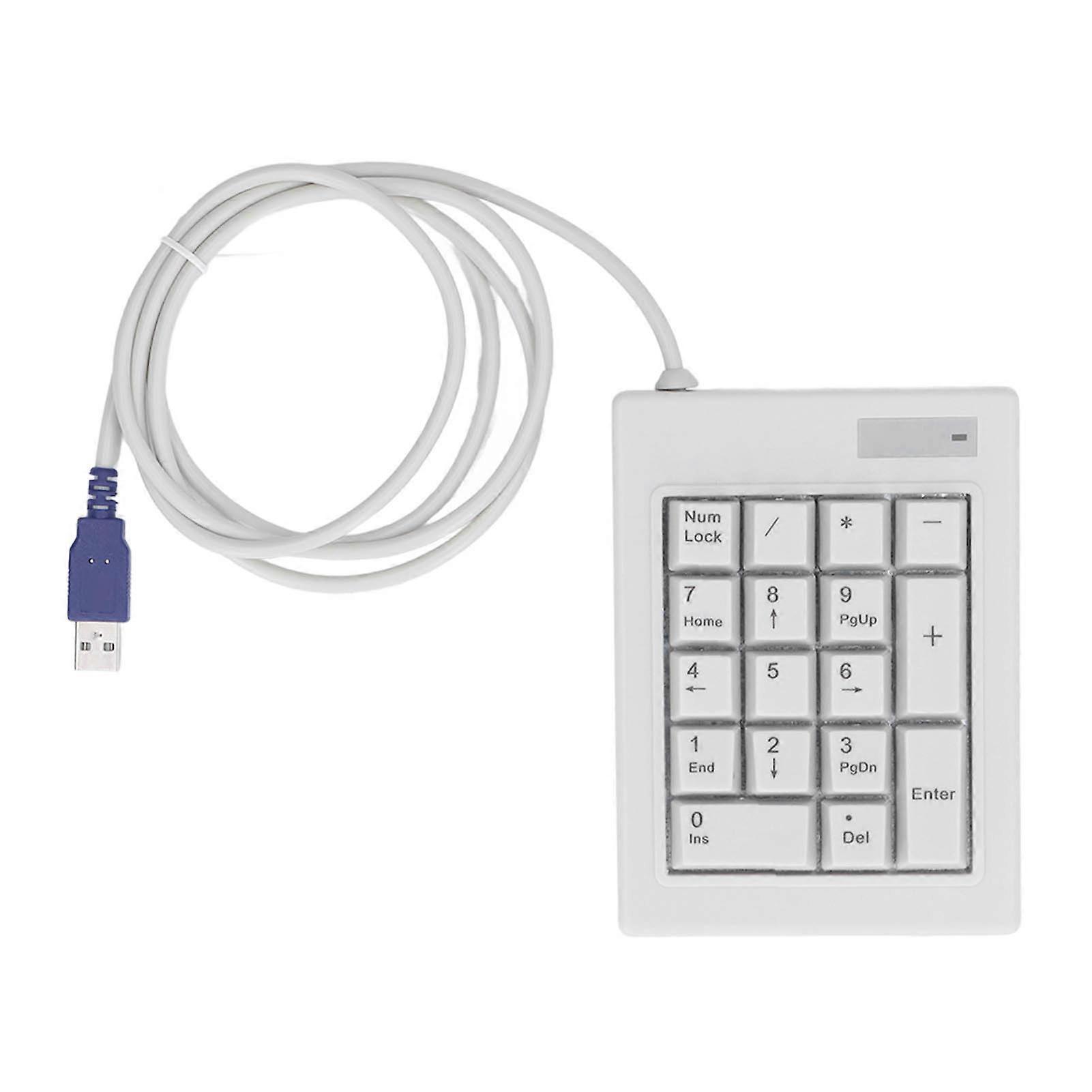 17 Key USB Wired Mechanical Numeric Keypad Splashproof Linear Switch for PC Laptop